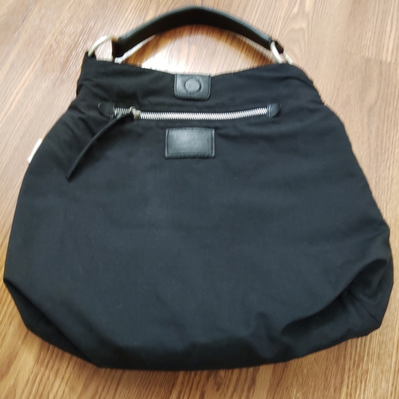 Lucky Brand Leather Purse Braiding Detail Metal Studs Shoulder Crescent Hobo Bag - Picture 10 of 16